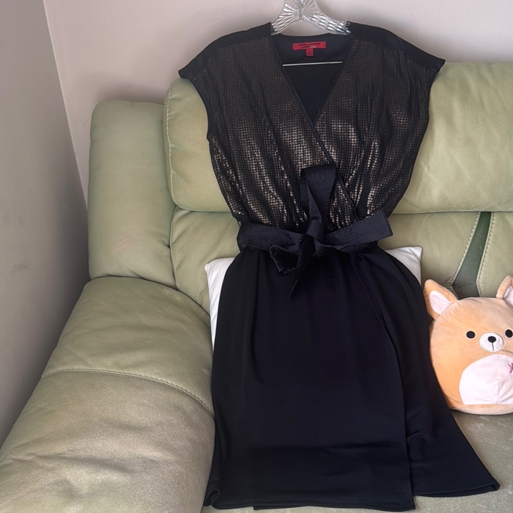 Narciso Rodriguez V-Neck Cocktail Dress